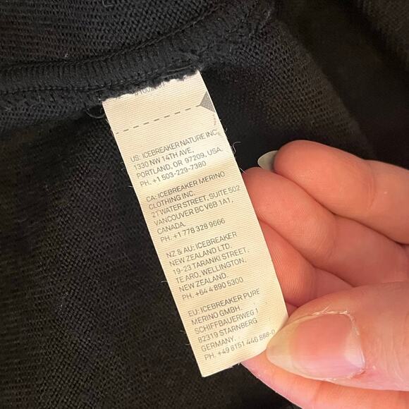 Icebreaker Quarter Zip Pullover Mens M Merino Wool Sweater Baselayer Outdoor Ski - Picture 10 of 13